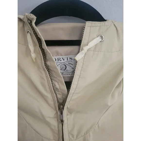 Vintage 50s 60s Orvis Fishing Tackle Jacket Tan - Picture 2 of 15